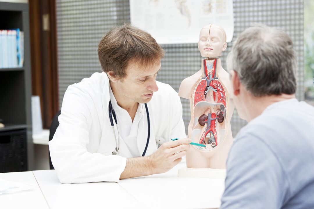 consultazione con un medico per la prostatite