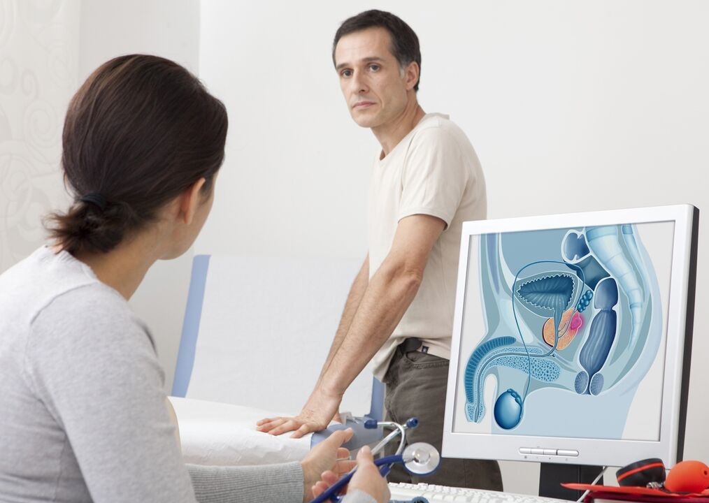consultazione con uno specialista per la prostatite cronica